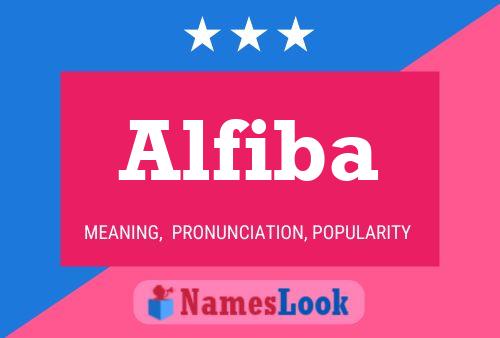 Alfiba Name Poster