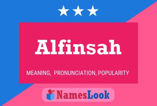 Alfinsah Name Poster