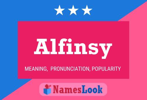 Alfinsy Name Poster