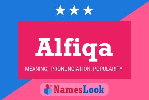 Alfiqa Name Poster