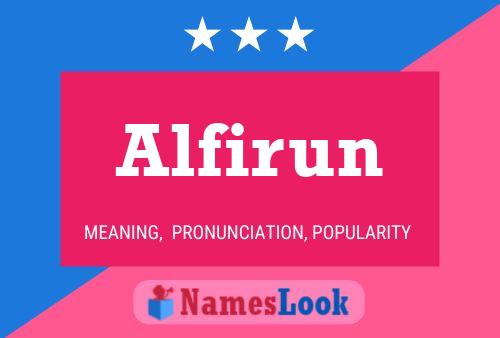 Alfirun Name Poster