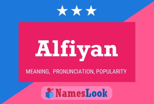 Alfiyan Name Poster