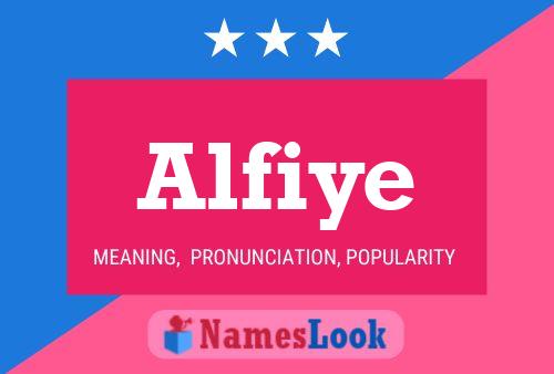 Alfiye Name Poster