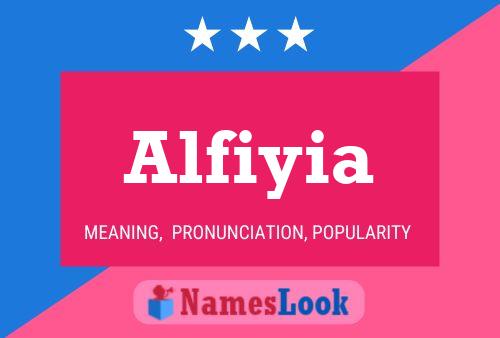 Alfiyia Name Poster