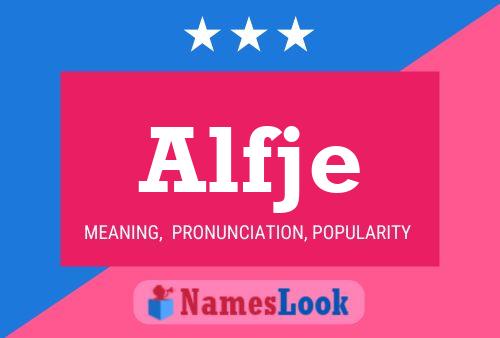 Alfje Name Poster