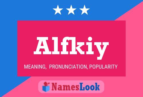 Alfkiy Name Poster