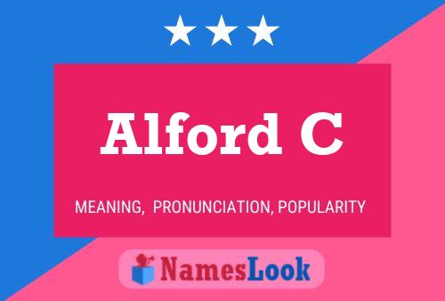 Alford C Name Poster