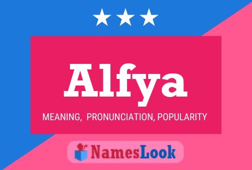 Alfya Name Poster