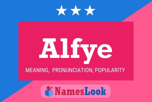 Alfye Name Poster