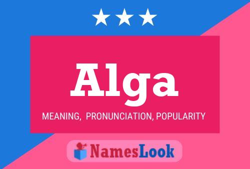 Alga Name Poster