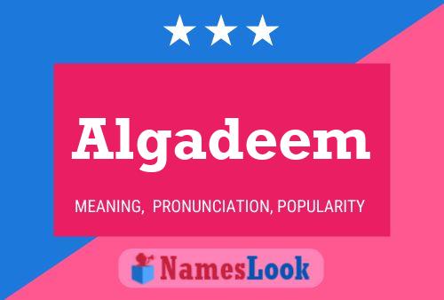 Algadeem Name Poster