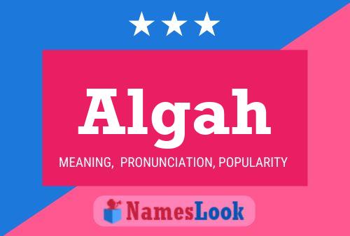 Algah Name Poster