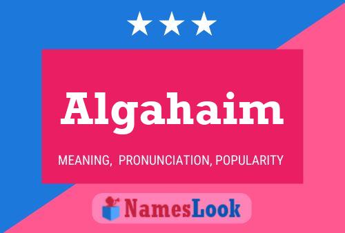 Algahaim Name Poster