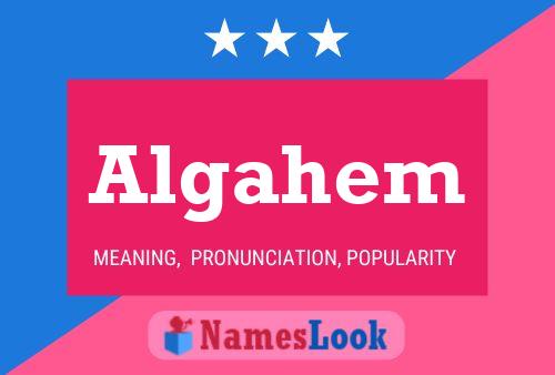 Algahem Name Poster