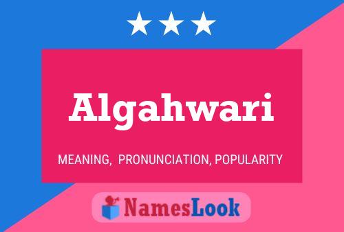 Algahwari Name Poster