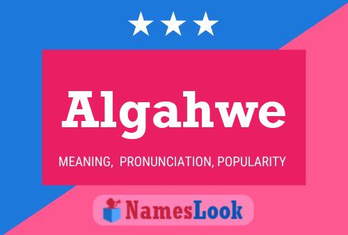 Algahwe Name Poster