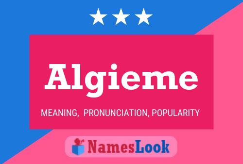 Algieme Name Poster