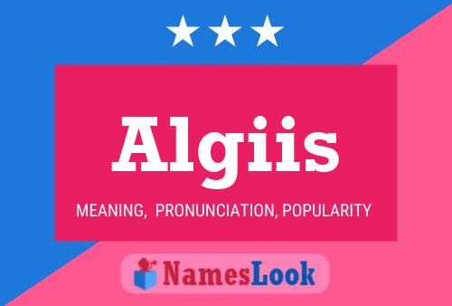 Algiis Name Poster