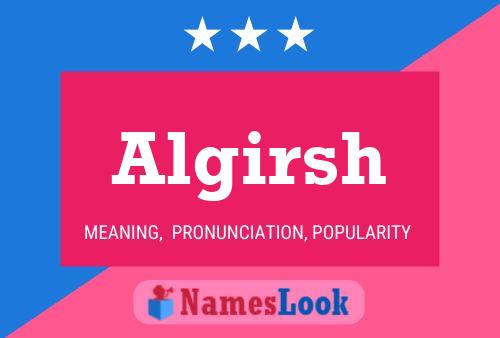 Algirsh Name Poster