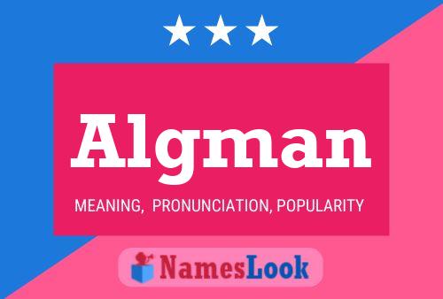 Algman Name Poster