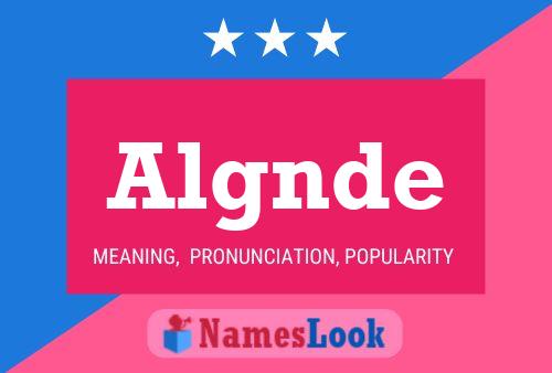 Algnde Name Poster