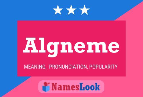 Algneme Name Poster