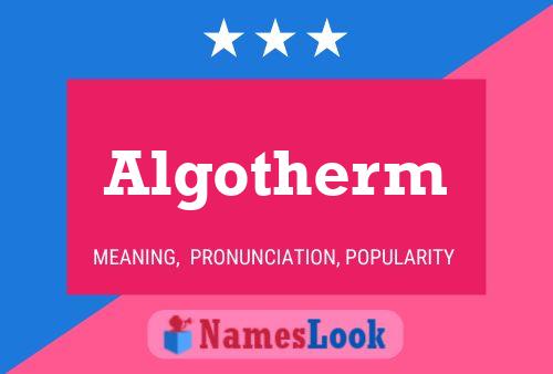 Algotherm Name Poster