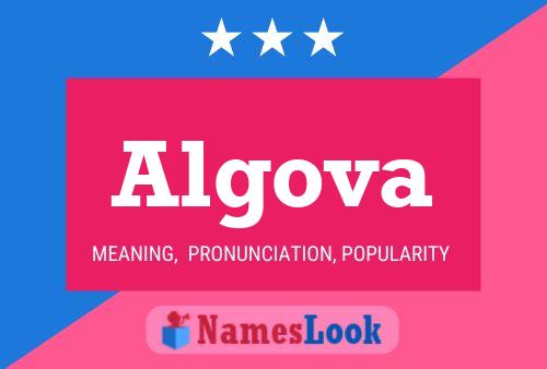 Algova Name Poster