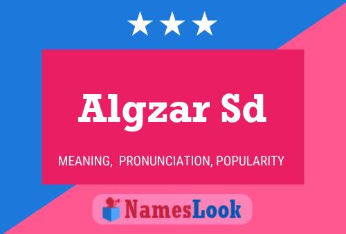 Algzar Sd Name Poster