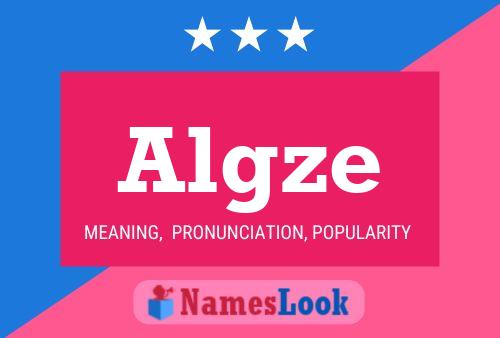 Algze Name Poster