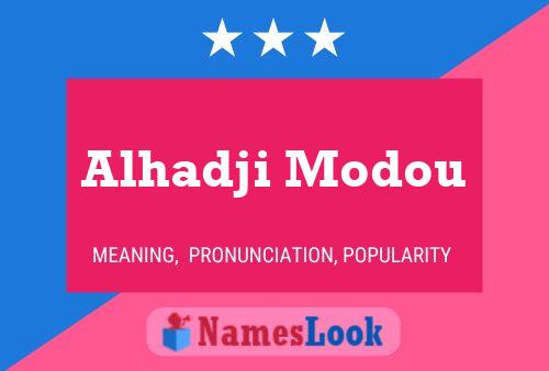 Alhadji Modou Name Poster