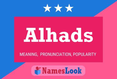 Alhads Name Poster