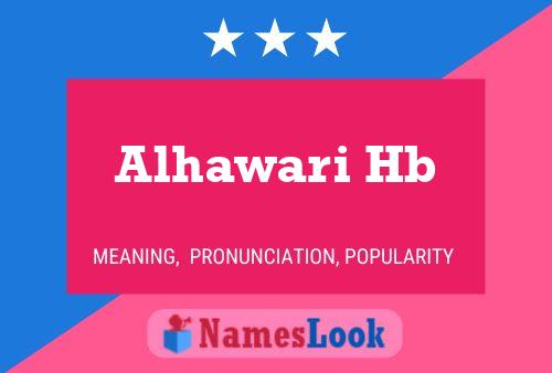 Alhawari Hb Name Poster