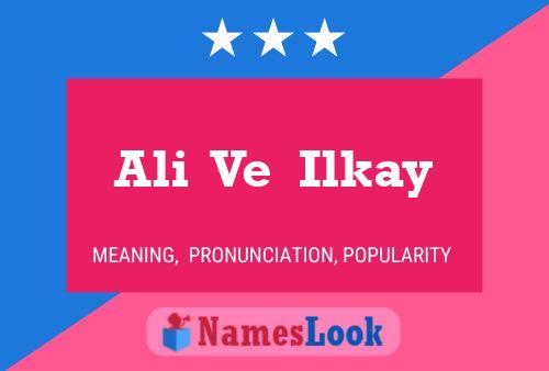 Ali  Ve  Ilkay Name Poster