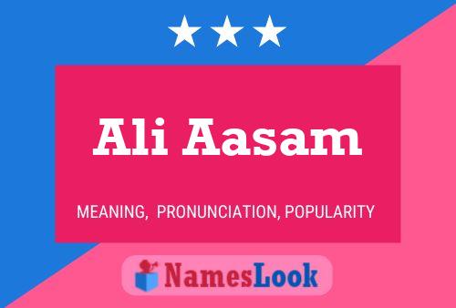 Ali Aasam Name Poster