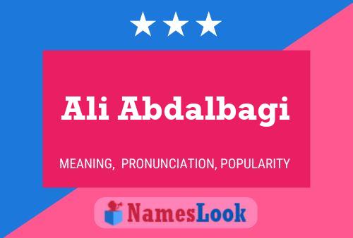 Ali Abdalbagi Name Poster