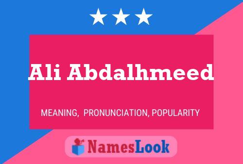 Ali Abdalhmeed Name Poster