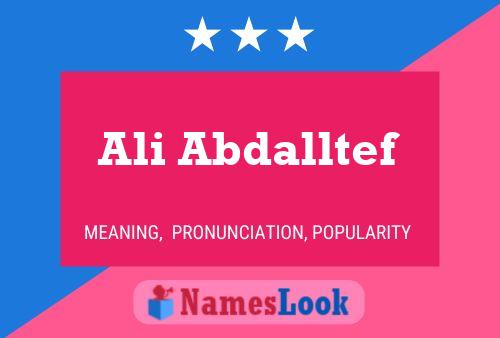 Ali Abdalltef Name Poster