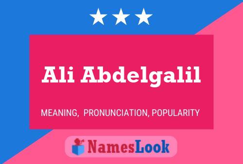 Ali Abdelgalil Name Poster