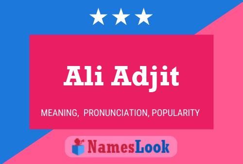 Ali Adjit Name Poster