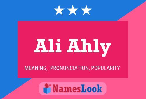 Ali Ahly Name Poster