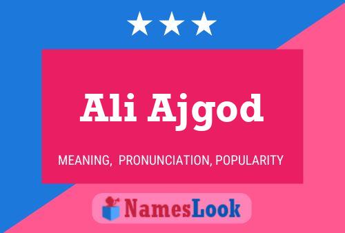 Ali Ajgod Name Poster