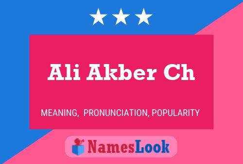 Ali Akber Ch Name Poster