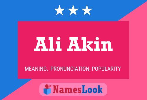 Ali Akin Name Poster