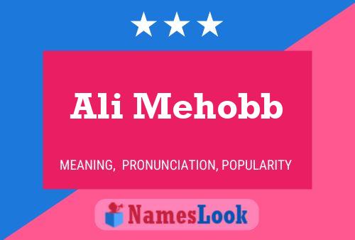 Ali Mehobb Name Poster