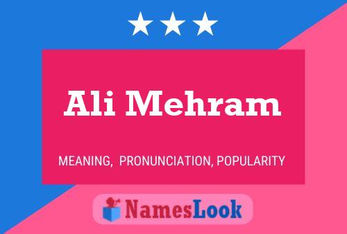 Ali Mehram Name Poster