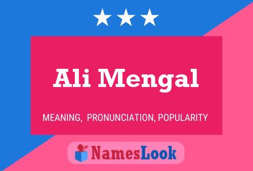 Ali Mengal Name Poster