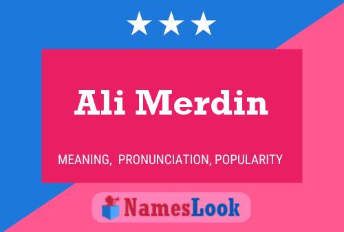 Ali Merdin Name Poster