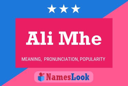 Ali Mhe Name Poster