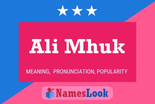 Ali Mhuk Name Poster